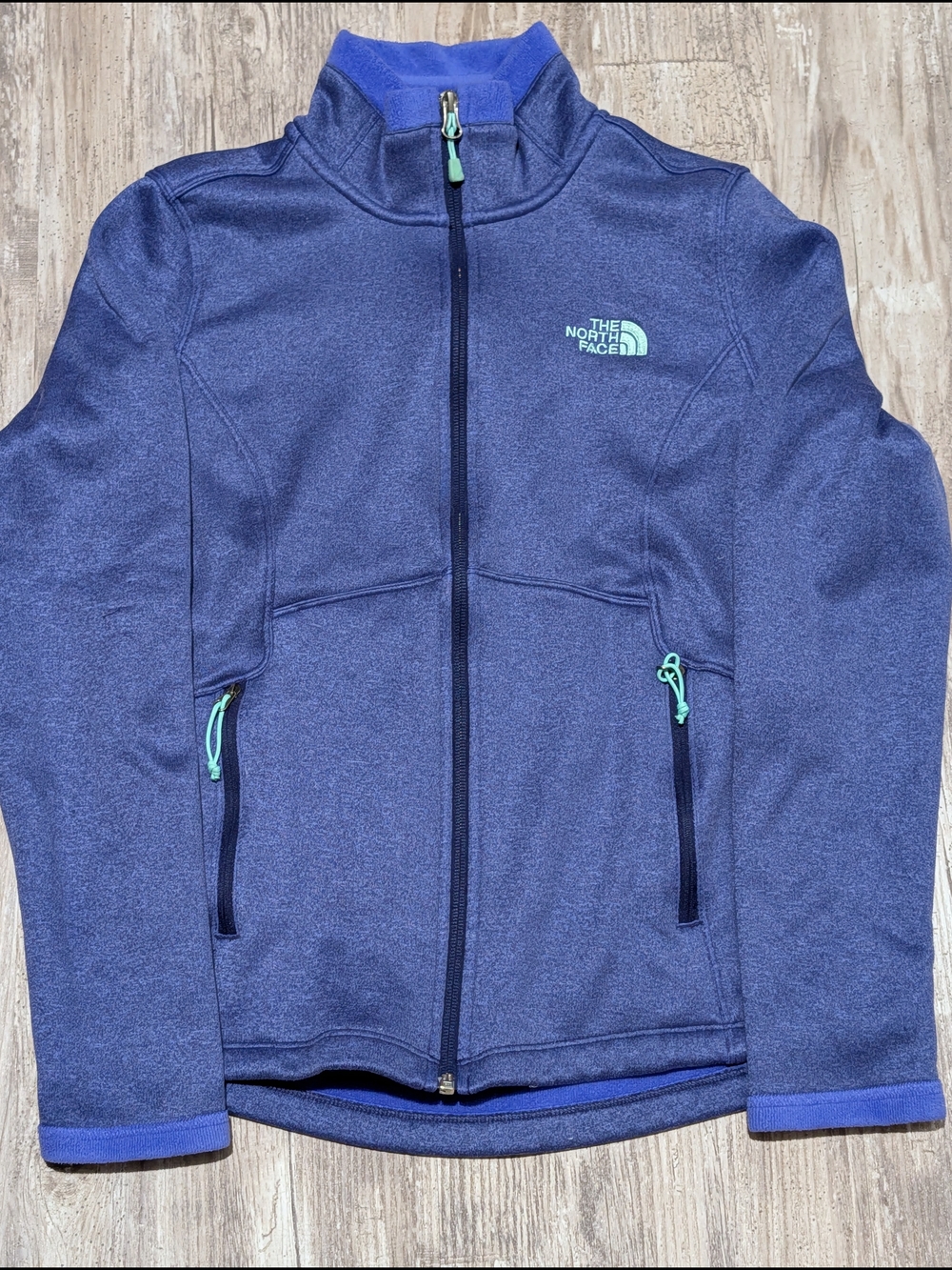 The North Face Navy Blue Full-Zip Fleece Jacket